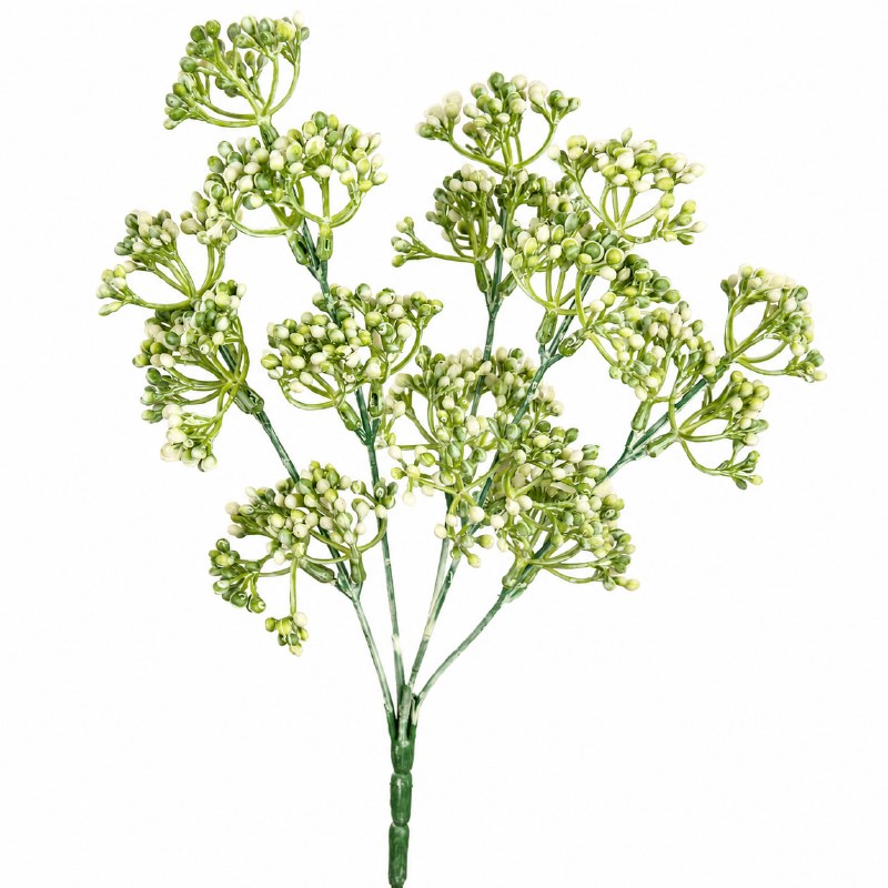 Picture of Artificial Berry Bunch Ivory 30cm